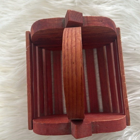 Red Apple Teacher wooden decorative accent - Picture 5 of 8